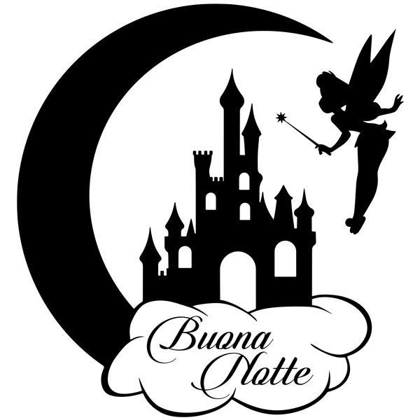 Vinilos Infantiles: Campanilla, Castillo y Luna. Buona Notte