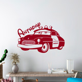 Vinilos Infantiles: Coche de Sheriff personalizado 2