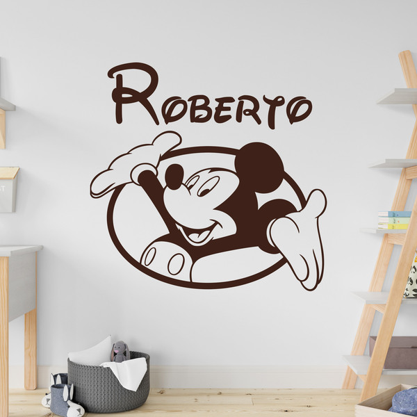 Vinilos Infantiles: Ventana Mickey Mouse personalizado