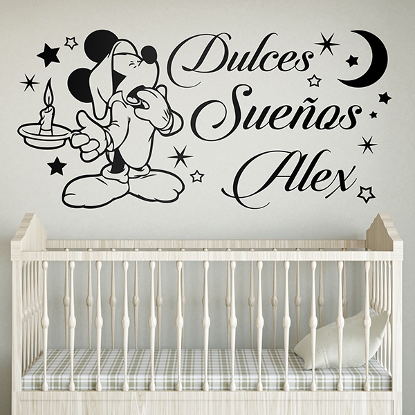 Vinilos Infantiles: Mickey Mouse Dulces Sueños personalizado