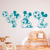 Vinilos Infantiles: Tríptico Mickey Mouse Futbolista 3