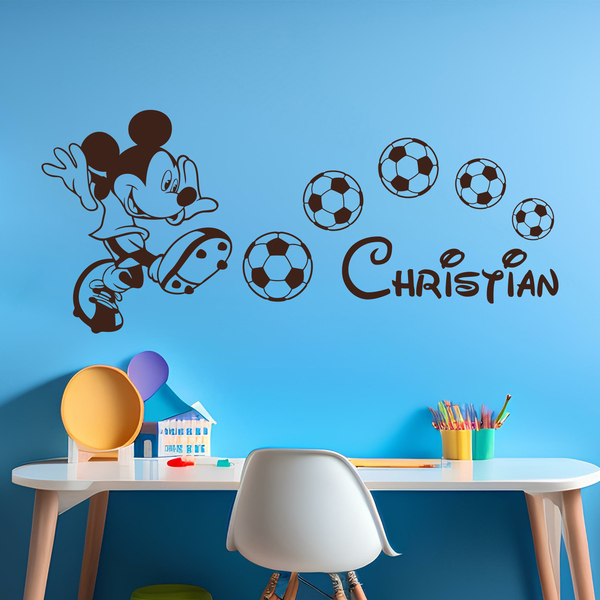 Vinilos Infantiles: Mickey Mouse con balones