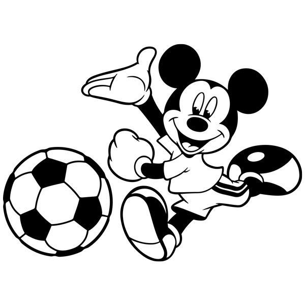 Vinilos Infantiles: Mickey Mouse chutando