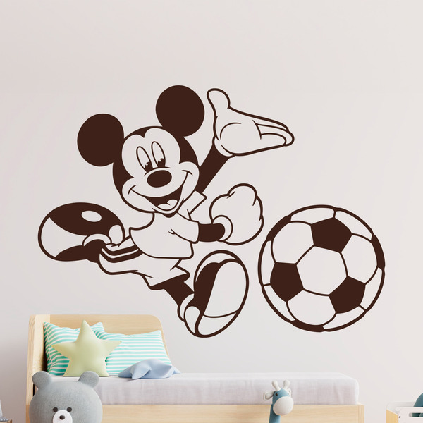 Vinilos Infantiles: Mickey Mouse chutando