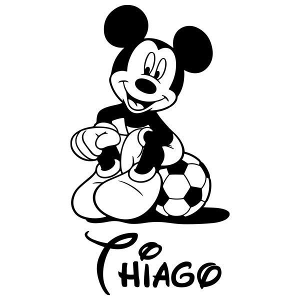 Vinilos Infantiles: Mickey Mouse Fútbol sentado