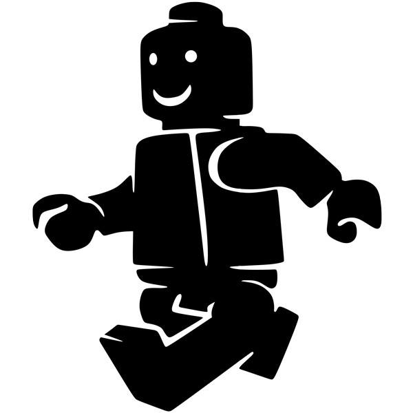 Vinilos Infantiles: Figura Lego Caminando