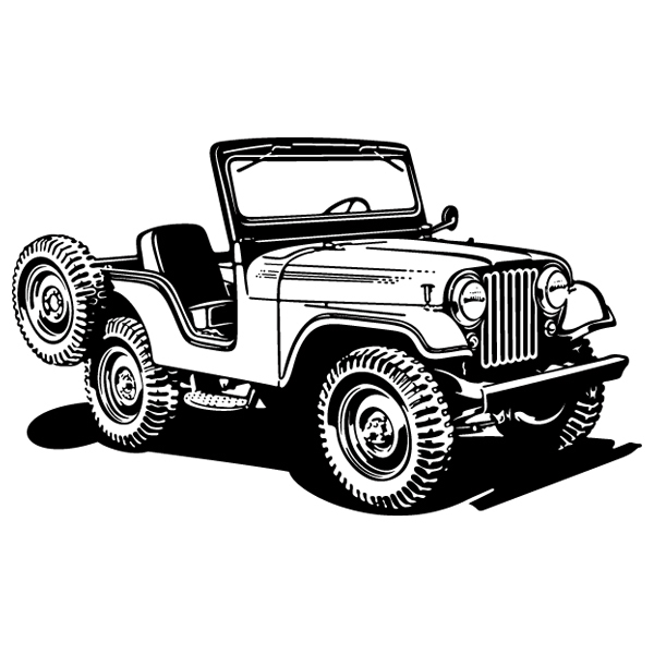 Vinilos Decorativos: Jeep 2ª Guerra Mundial