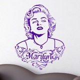 Vinilos Decorativos: Marilyn Monroe Ornamentos y texto 3
