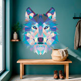 Vinilos Decorativos: Cabeza de Lobo Origami 16