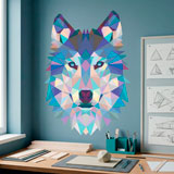 Vinilos Decorativos: Cabeza de Lobo Origami 23