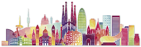 Vinilos Decorativos: Skyline Barcelona Color 0