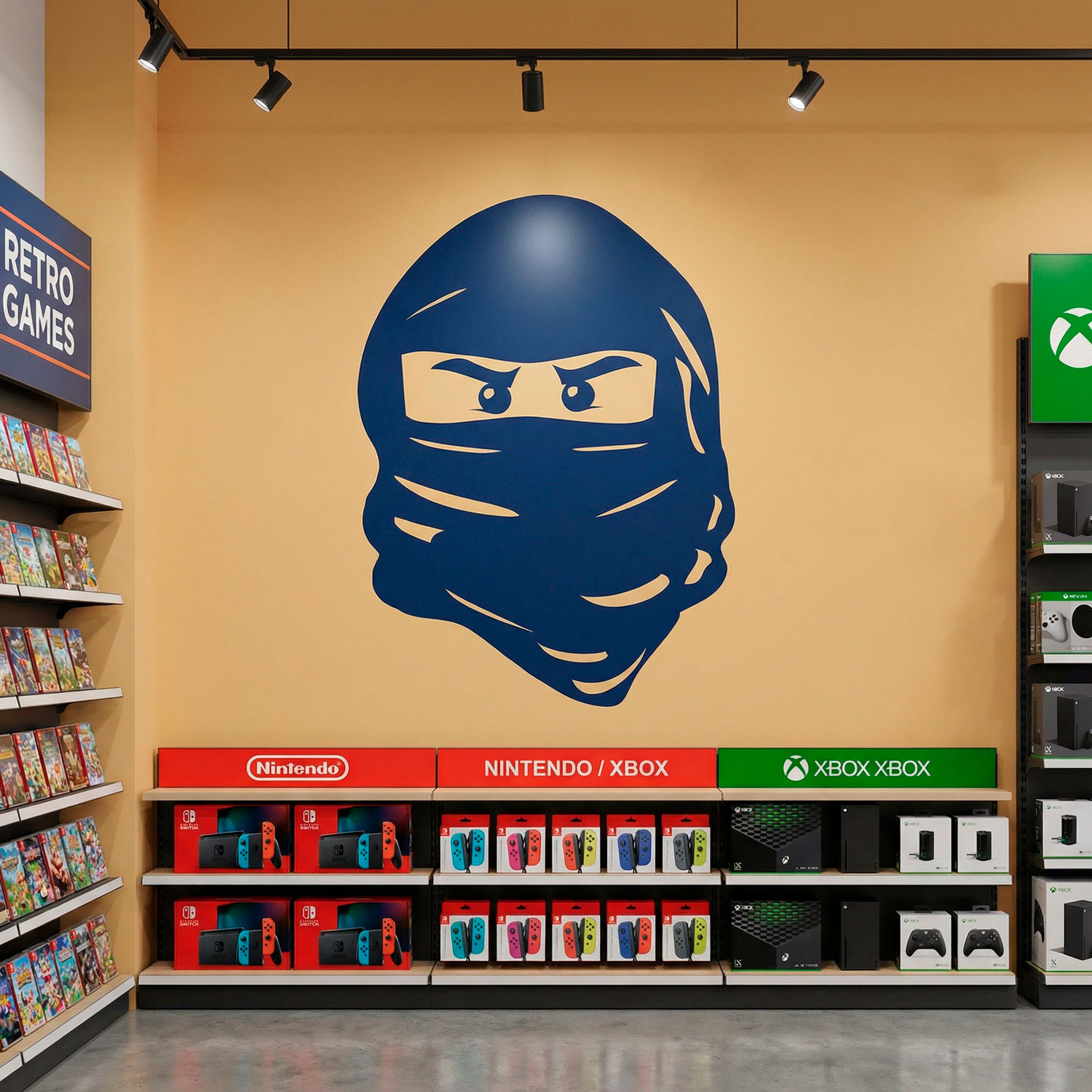 Vinilos Infantiles: Cara de Lego Ninja