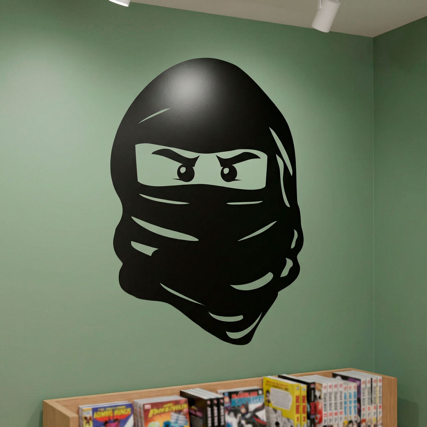 Vinilos Infantiles: Cara de Lego Ninja