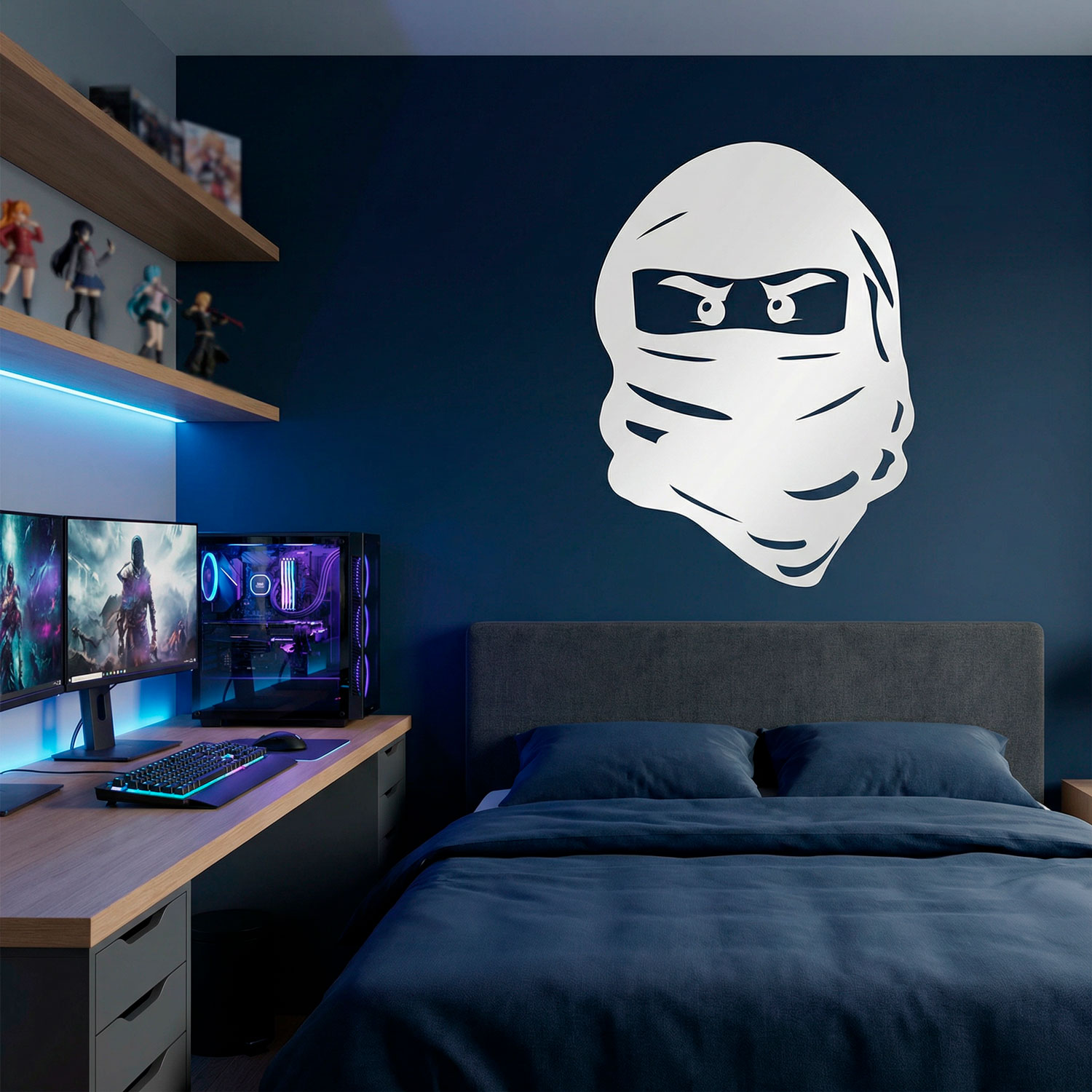 Vinilos Infantiles: Cara de Lego Ninja