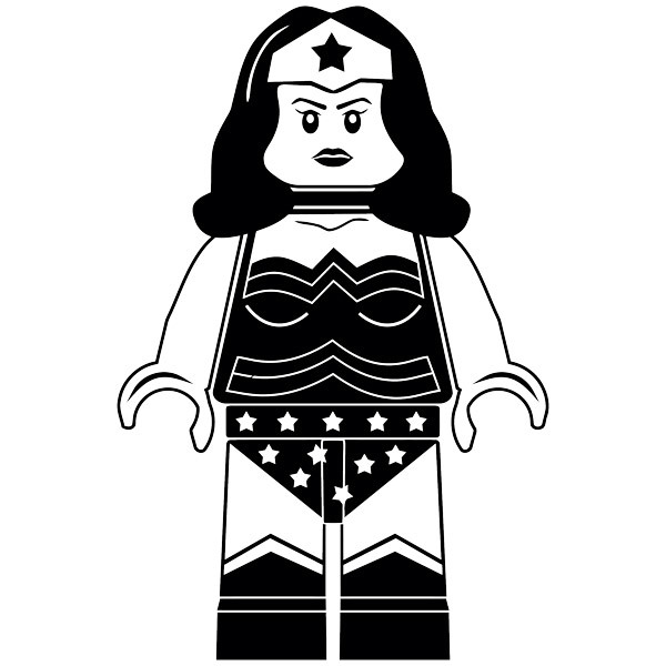 Vinilos Infantiles: Figura de Lego Wonder Woman