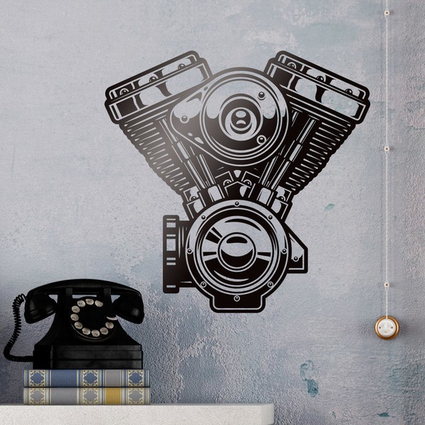 Vinilos Decorativos: Motor Evolution Engine Harley Davidson