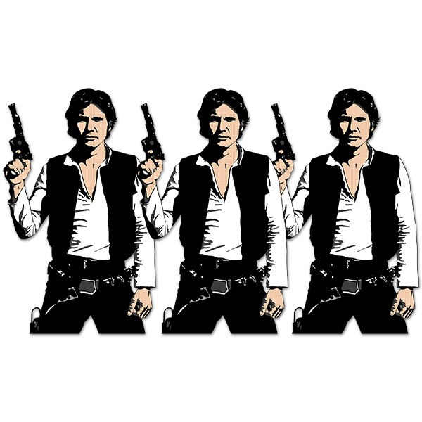 Vinilos Decorativos: Triple Han Solo