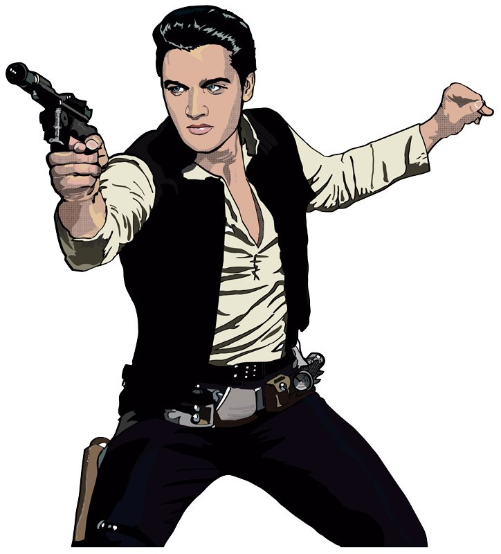 Vinilos Decorativos: Elvis Han Solo 3