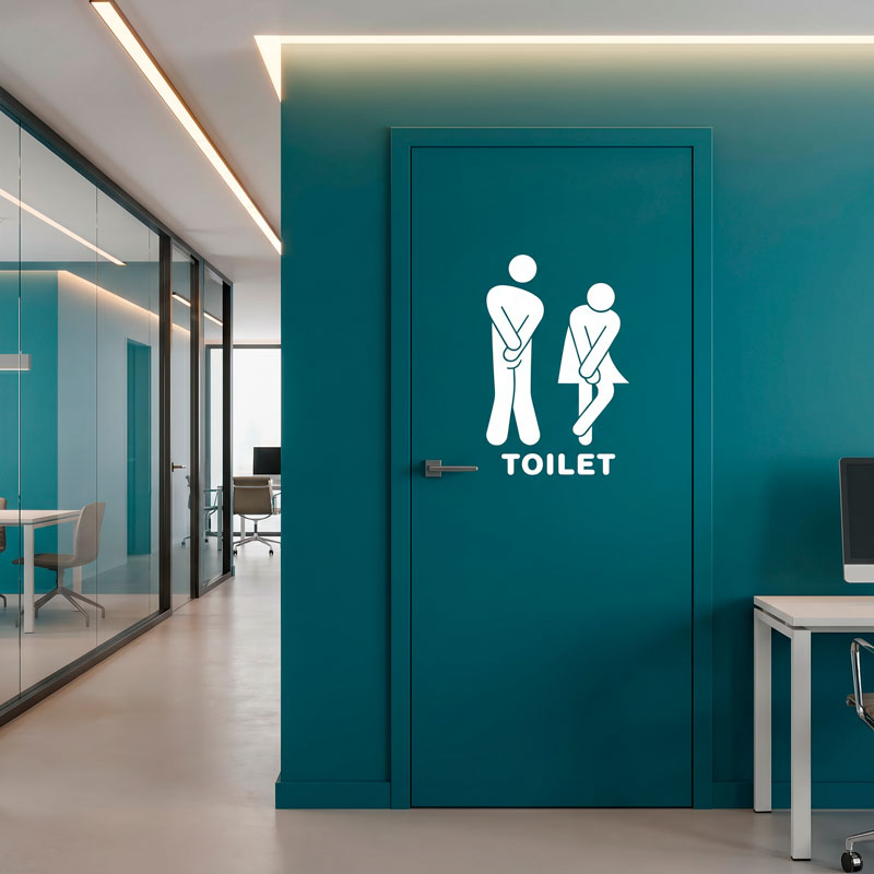 Iconos graciosos ba&ntilde;o toilet 5/6