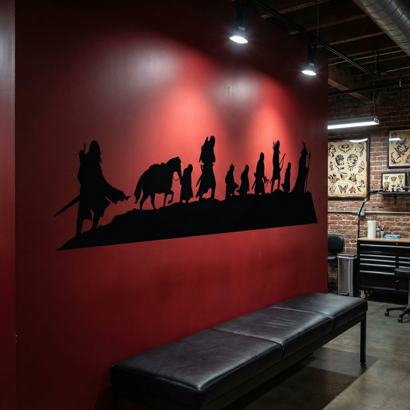 Vinilos Decorativos: Skyline El se&ntilde;or de los anillos