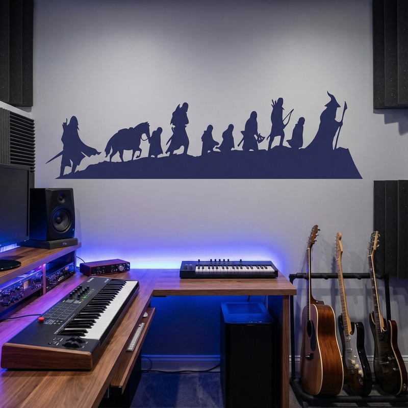 Vinilos Decorativos: Skyline El se&ntilde;or de los anillos