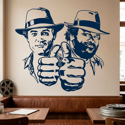 Vinilos Decorativos: Bud Spencer y Terence Hill