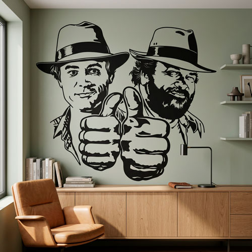 Vinilos Decorativos: Bud Spencer y Terence Hill