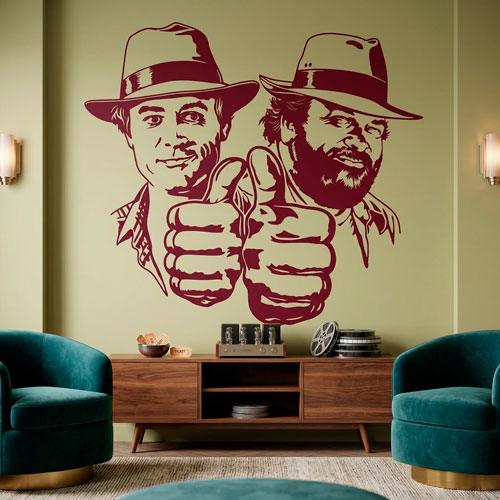 Vinilos Decorativos: Bud Spencer y Terence Hill