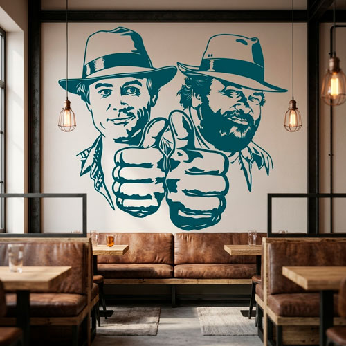 Vinilos Decorativos: Bud Spencer y Terence Hill
