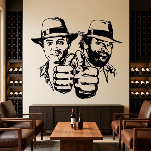 Vinilos Decorativos: Bud Spencer y Terence Hill