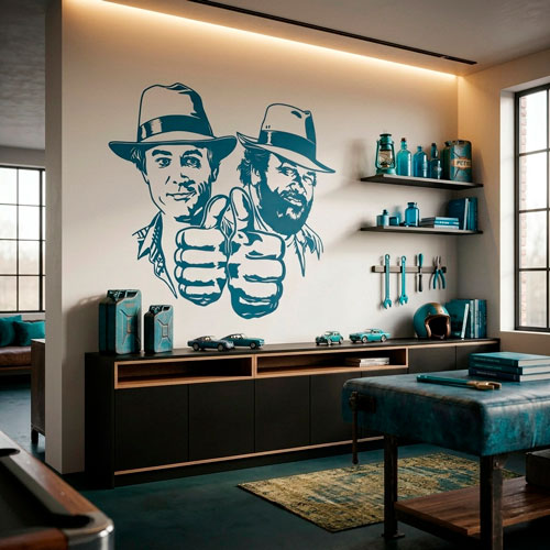 Vinilos Decorativos: Bud Spencer y Terence Hill