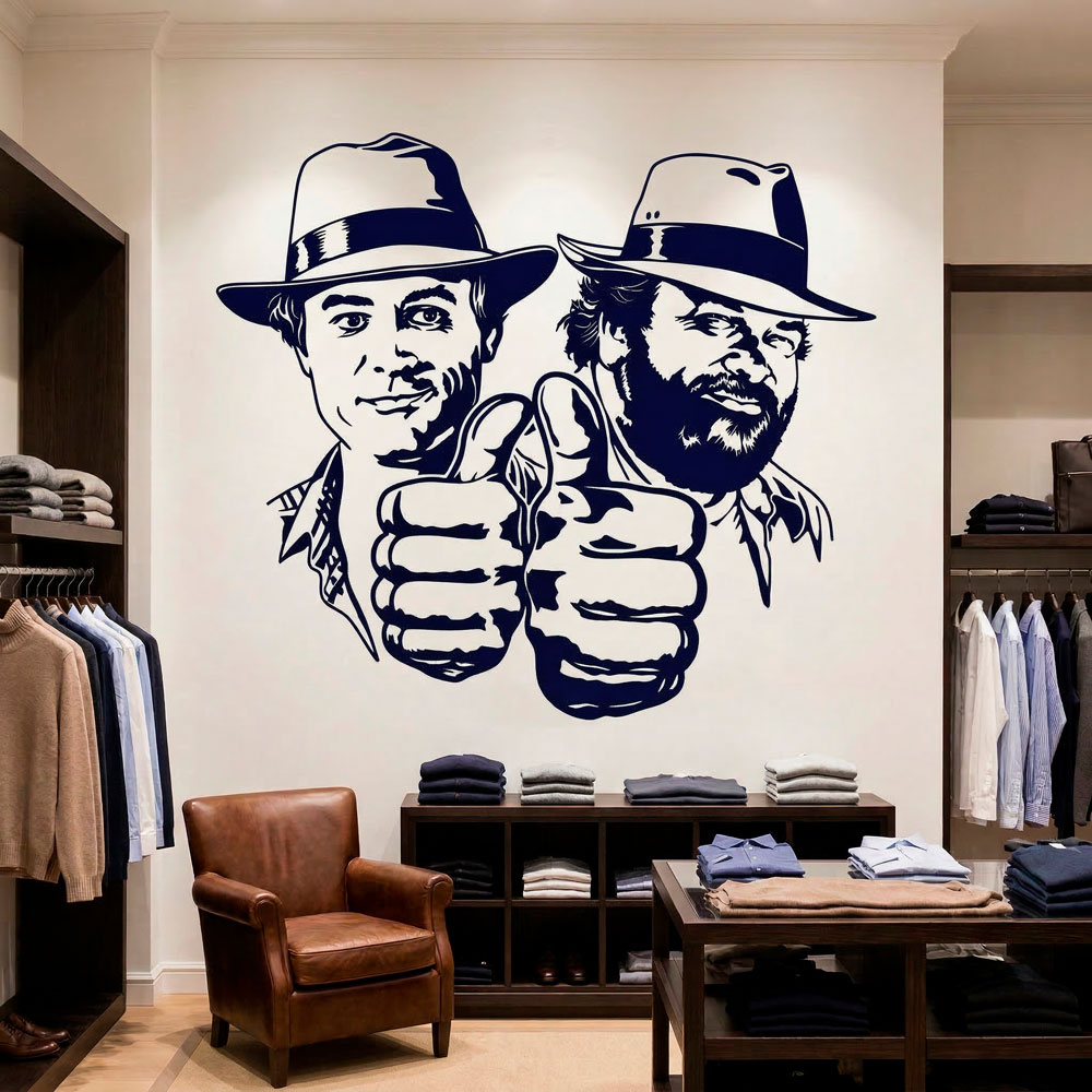 Vinilos Decorativos: Bud Spencer y Terence Hill