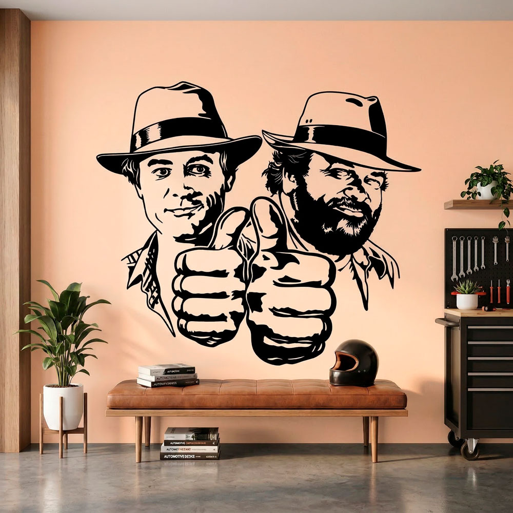 Vinilos Decorativos: Bud Spencer y Terence Hill