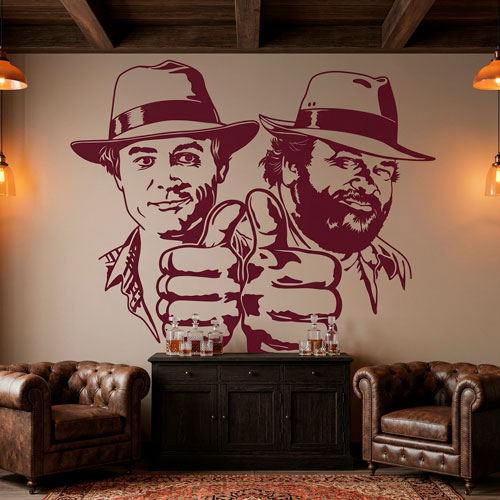 Vinilos Decorativos: Bud Spencer y Terence Hill