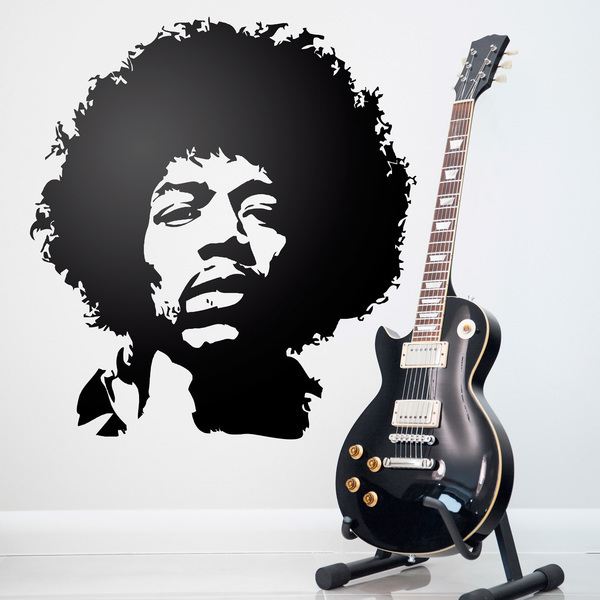 Vinilos Decorativos: Jimi Hendrix rostro