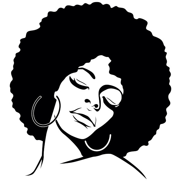 Vinilos Decorativos: Lauryn Hill con peinado Afro