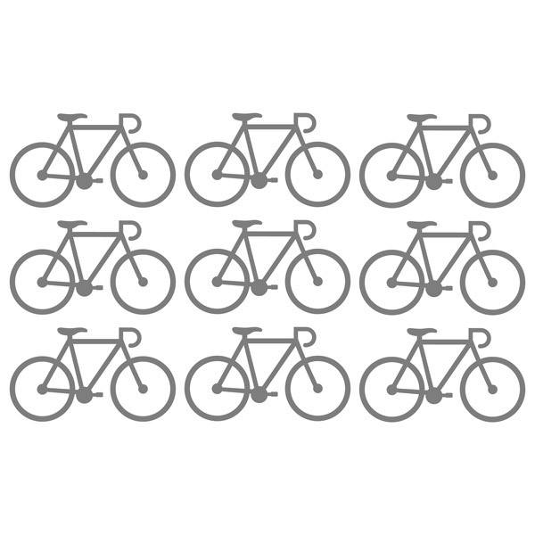 Vinilos Decorativos: Kit de 9 vinilos de Bicicletas de carreras