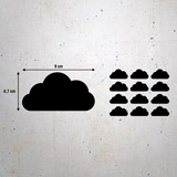 Vinilos Decorativos: Kit de 12 vinilos de nubes 3