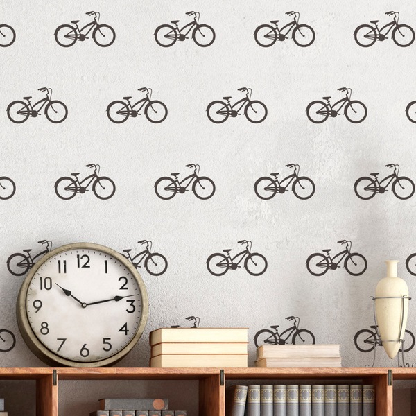 Vinilos Decorativos: Kit de 9 vinilos de Bicicletas clásicas