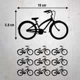 Vinilos Decorativos: Kit de 9 vinilos de Bicicletas clásicas 3