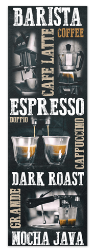 Vinilos Decorativos: Poster adhesivo tipos de café