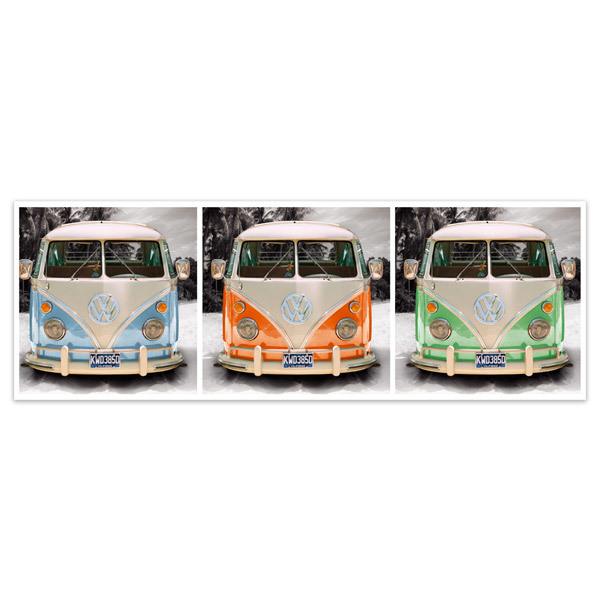 Vinilos Decorativos: 3 Volkswagen T1 (kombi)