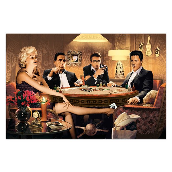 Vinilos Decorativos: Poker de estrellas de Hollywood