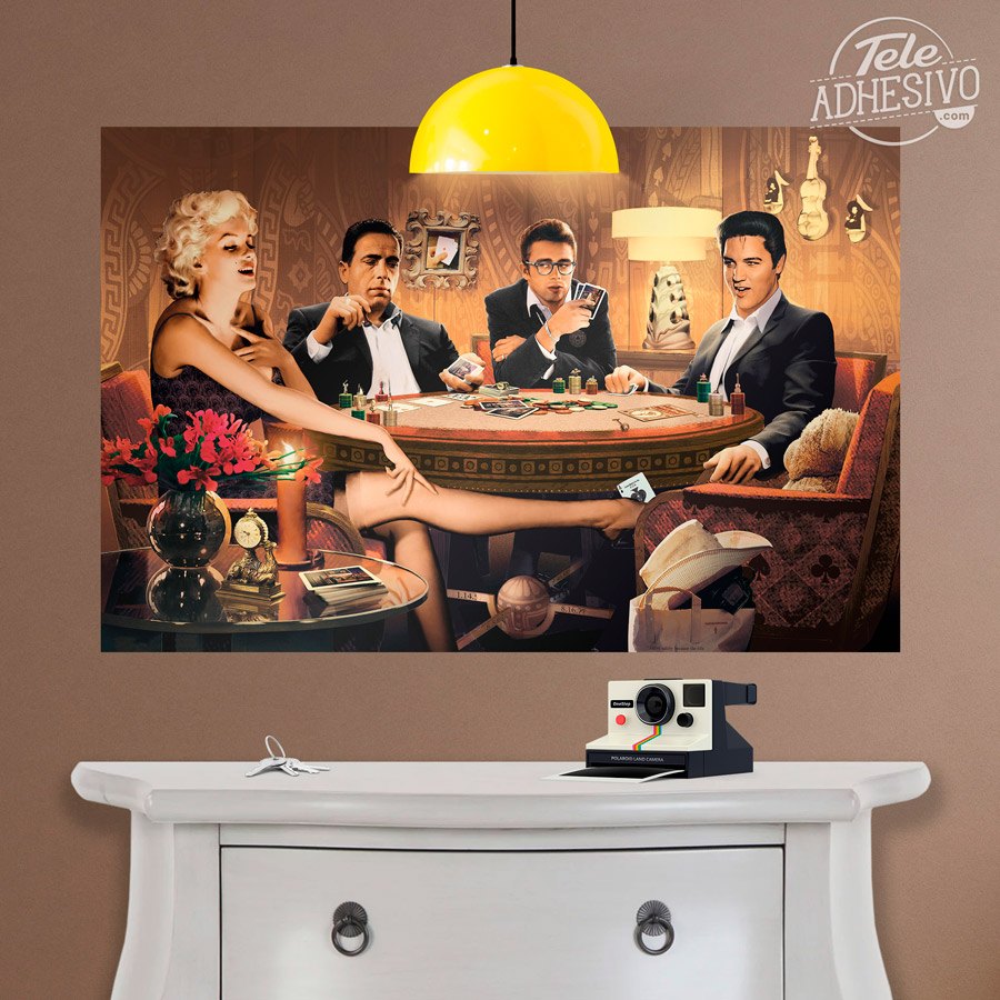 Vinilos Decorativos: Poker de estrellas de Hollywood