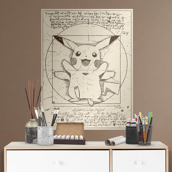 Vinilos Decorativos: Pikachu Vitruvio