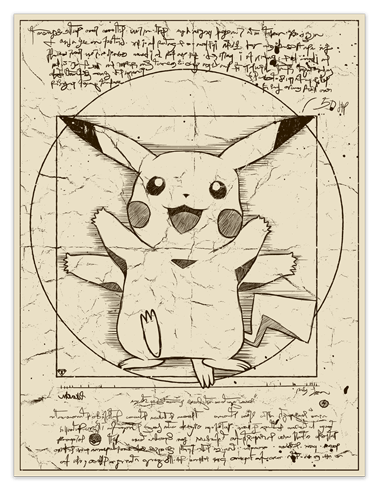 Vinilos Decorativos: Pikachu Vitruvio 0