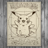 Vinilos Decorativos: Pikachu Vitruvio 3