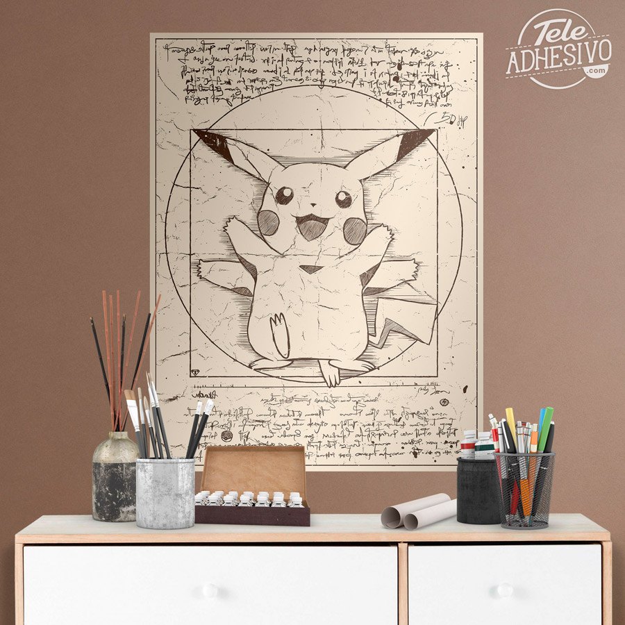 Vinilos Decorativos: Pikachu Vitruvio