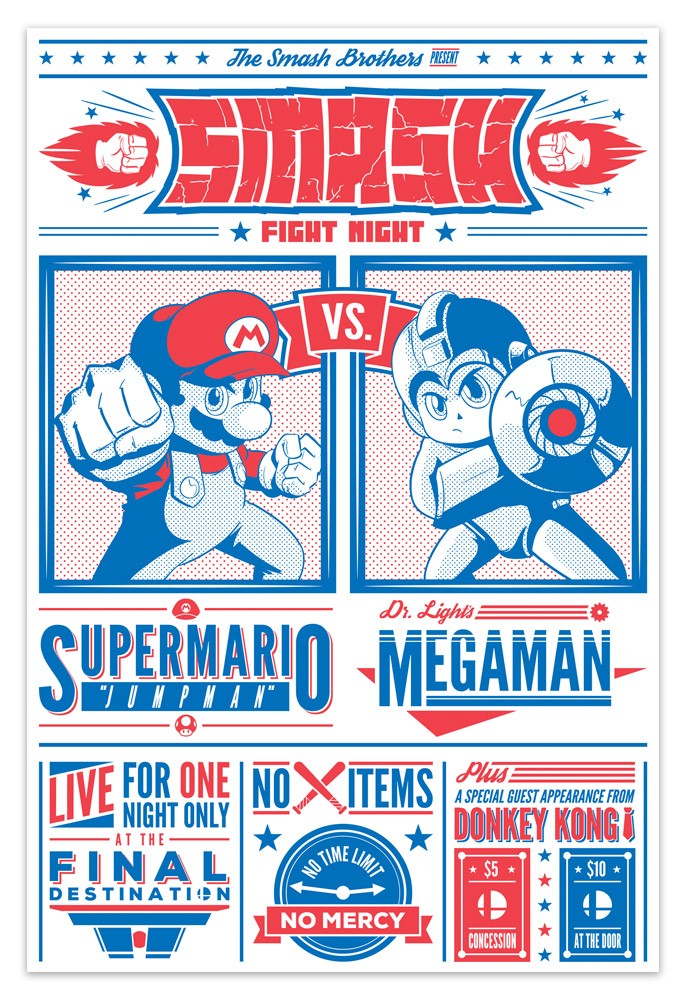 Vinilos Decorativos: Mario Bros vs Megaman