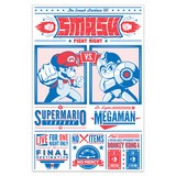 Vinilos Decorativos: Mario Bros vs Megaman 4